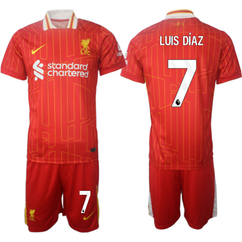 Men 2024-2025 Club Liverpool home red #7 Soccer Jersey